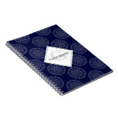 Aangepaste naam Ditsy Winter Snow Angels Snowmen S Notitieboek (Rechterzijde)