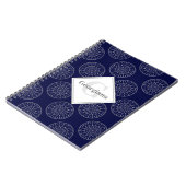 Aangepaste naam Ditsy Winter Snow Angels Snowmen S Notitieboek (Linkerzijde)