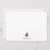 Aangepaste naam docent Apple Kantoorartikelen Bedankkaart (Voorkant)