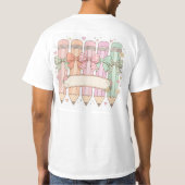Aangepaste naam docent PNG sublimatie T-shirt (Achterkant)