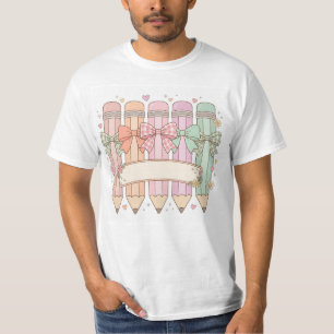 Aangepaste naam docent PNG sublimatie T-shirt