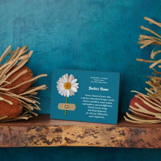 Aangepaste naam Doctor Appreciation Cadeauplaque Fotoplaat (Zijkant)
