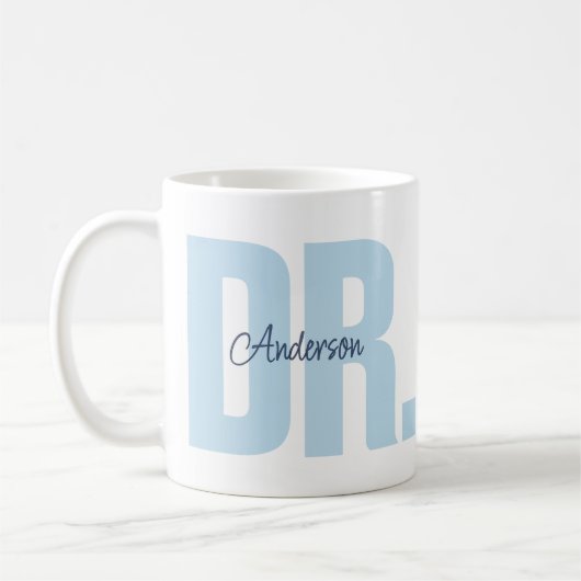 Aangepaste naam Doctor PhD Afstuderen Koffiemok (Links)