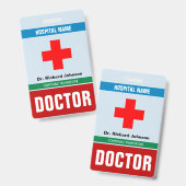 Aangepaste naam dokter ID-kaart Badge (Voor- en achterkant)