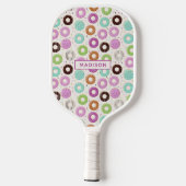 Aangepaste naam Donut Pattern Pickleball Paddle (Achterkant)