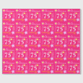 Aangepaste naam Dorian 75-jarig omslag Cadeaupapier (Vlak)