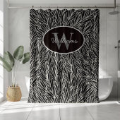 Aangepaste naam Douchegordijn Botanisch Monogram B