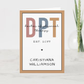Aangepaste naam DPT Doctor in de Fysieke Behandeli Kaart (Voorkant)