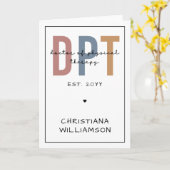 Aangepaste naam DPT Doctor in de Fysieke Behandeli Kaart (Gele Bloem)