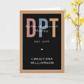 Aangepaste naam DPT Doctor in de Fysieke Behandeli Kaart (Gele Bloem)