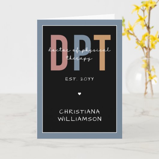 Aangepaste naam DPT Doctor in de Fysieke Behandeli Kaart (Gele Bloem)