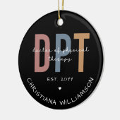 Aangepaste naam DPT Doctor in de Fysieke Behandeli Keramisch Ornament (Links)