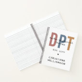 Aangepaste naam DPT Doctor in de Fysieke Behandeli Notitieboek (Binnen)