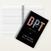 Aangepaste naam DPT Doctor in de Fysieke Behandeli Notitieboek (Binnen)