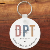 Aangepaste naam DPT Doctor in de Fysieke Behandeli Sleutelhanger (Voorkant)