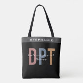 Aangepaste naam DPT Doctor in de Fysieke Behandeli Tote Bag (Achterkant)