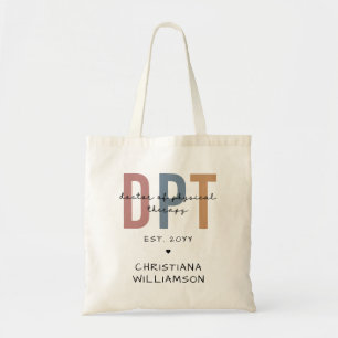 Aangepaste naam DPT Doctor in de Fysieke Behandeli Tote Bag