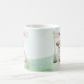 Aangepaste naam: dragerhaasje Jack Russell Pet Dog Koffiemok (Center)