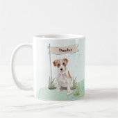Aangepaste naam: dragerhaasje Jack Russell Pet Dog Koffiemok (Links)