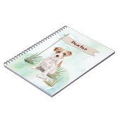 Aangepaste naam: dragerhaasje Jack Russell Pet Dog Notitieboek (Linkerzijde)