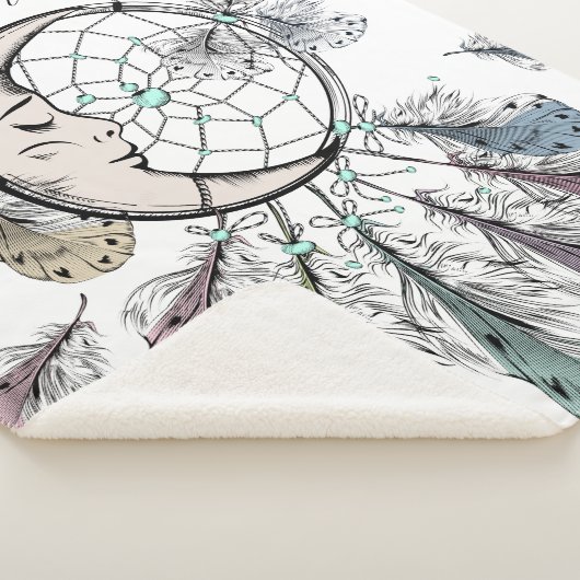 Aangepaste naam drocatcher fleece deken (3/4)