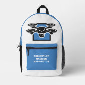 Aangepaste naam Drone Bedrukte Rugzak (Voorkant)