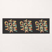 Aangepaste naam dubbelzijdig New York City Yogamat (Achterkant (horizontaal))