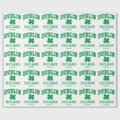 Aangepaste naam Dublin Ierland Cadeaupapier (Vlak)