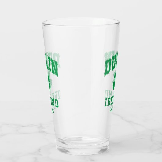 Aangepaste naam Dublin Ierland Glas (Rechts)