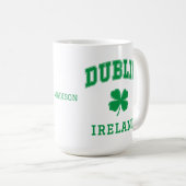 Aangepaste naam Dublin Ierland Koffiemok (Voorkant rechts)