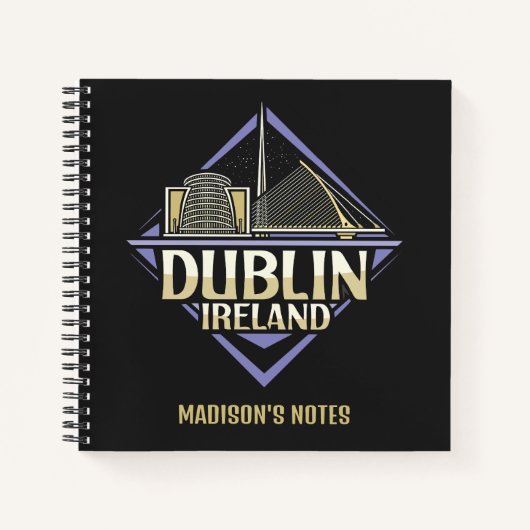 Aangepaste naam Dublin Ierland Notitieboek (Voorkant)
