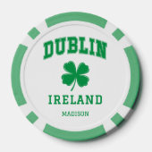 Aangepaste naam Dublin Ierland Poker Chips (Achterkant)