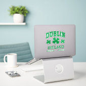 Aangepaste naam Dublin Ierland Sticker (Laptop op bureau)