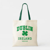 Aangepaste naam Dublin Ierland Tote Bag (Achterkant)