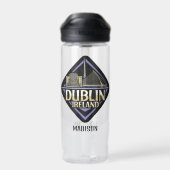 Aangepaste naam Dublin Ierland Waterfles (Achterkant)
