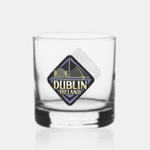 Aangepaste naam Dublin Ierland Whisky Glas (Voorkant)