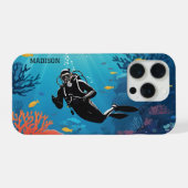 Aangepaste naam duiker iPhone hoesje (Achterkant horizontaal)