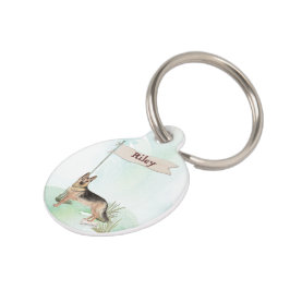 Aangepaste naam Duitse herderschapstig Huisdierpenning