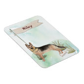 Aangepaste naam Duitse herderschapstig Magneet (Rechterzijde)