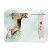 Aangepaste naam Duitse herderschapstig Magneet (Horizontaal)