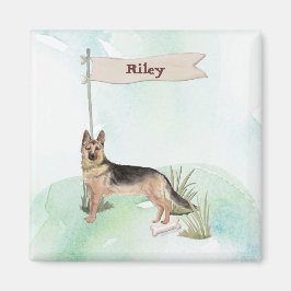 Aangepaste naam Duitse herderschapstig Magneet