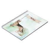 Aangepaste naam Duitse herderschapstig Notitieboek (Linkerzijde)