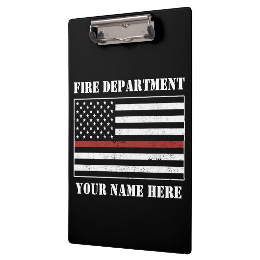 Aangepaste naam Dunne rode lijn vlag Voorrode bran Klembord (Links)