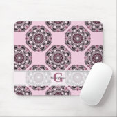 Aangepaste naam Dusky Roos Cherry Blossom Dot Mand Muismat (Met muis)