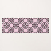 Aangepaste naam Dusky Roos Cherry Blossom Dot Mand Yogamat (Achterkant (horizontaal))