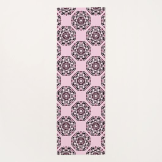 Aangepaste naam Dusky Roos Cherry Blossom Dot Mand Yogamat (Achterkant)