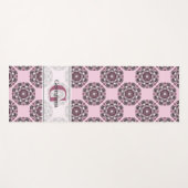 Aangepaste naam Dusky Roos Cherry Blossom Dot Mand Yogamat (Voorkant (horizontaal))
