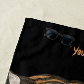 Aangepaste naam Een bittere tijger Geweldige kunst Strandlaken (In situ)