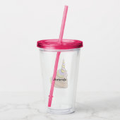 Aangepaste Naam Eenhoorn Poep Acryl Drinkbeker (Achterkant)
