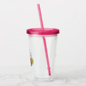 Aangepaste Naam Eenhoorn Poep Acryl Drinkbeker (Links)